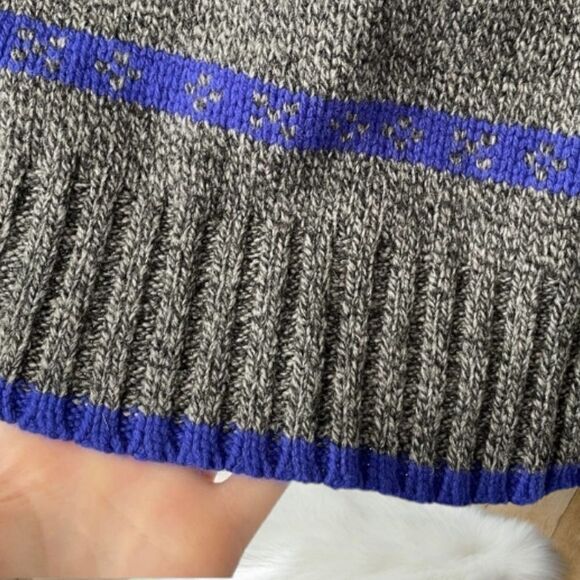 MADEWELL CHUNKY KNIT MERINO WOOL FAIR ISLE GRANDPA TURTLENECK SWEATER - Picture 10 of 13